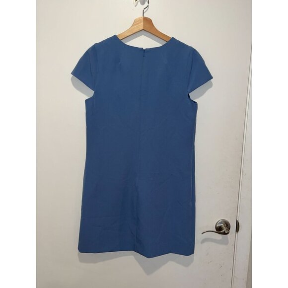 NWT Milly Eva Cap Sleevless Mini Dress - Ice Blue - Women's Size 8 ($375) - Picture 11 of 14